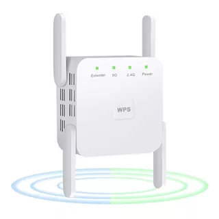 Repetidor Sem Fio Wi-fi 2.4g / 5ghz Longo Alcance 1200mbps