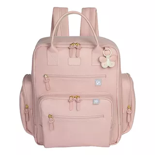 Mochila Maternidade Masterbag Baby Mb11bbr313 Cor Rosa - 32cm De Largura X 17cm De Profundidade X 35cm De Altura