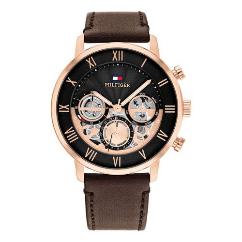 Reloj Tommy Hilfiger Para Hombre De Cuero 1710566