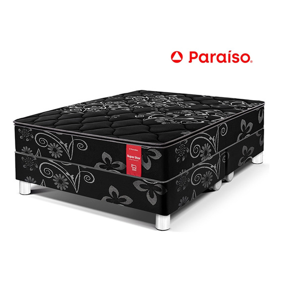 Cama Paraíso Super Star King Negro