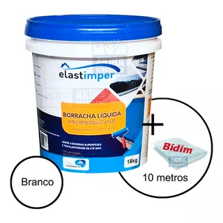 Borracha Liquida Elastimper 18kg Impermeabilizan Laje Branca