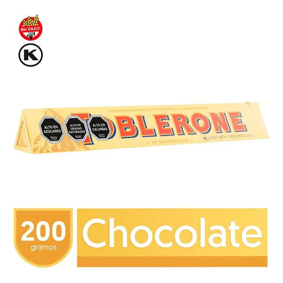 Chocolate Toblerone Origen Suizo- Mondelez (contiene 200 Gr)