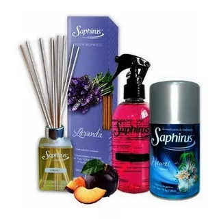 Kit Saphirus X 10: Aerosol, Textil, Perfume, Home Y Difusor