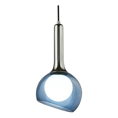 Colgante Mikro Led 5w 3000k Vidrio Azul Calido