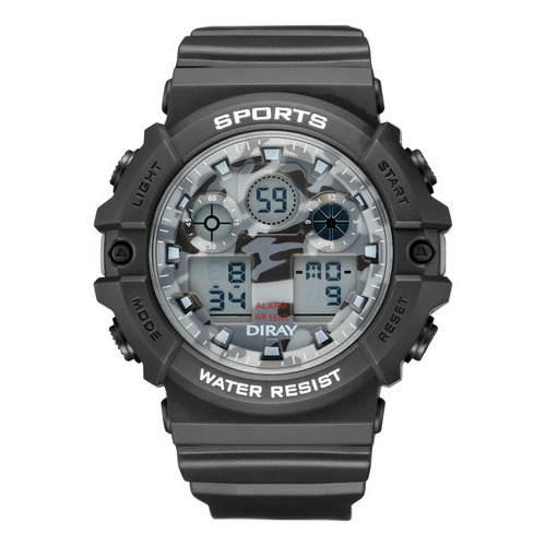 Reloj Deportivo Diray Para Caballero Dr2246g1 Negro