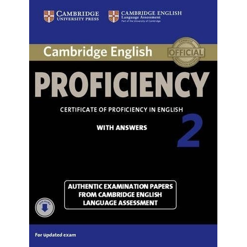 Cambridge English Proficiency 2 Students Book With Answer, De Aa. Vv.. Editorial Cambridge University Press, Tapa Blanda, Edición 1ra En Inglés, 2015