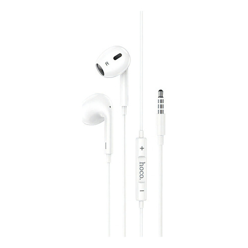 Audífono Lightning Hoco M1 Max Alámbrico 1,2m Blanco