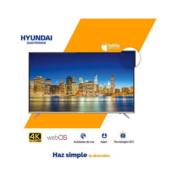 Tv 65  Hyundai 4k Webos Bluetooth C/voz