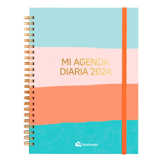 Agenda Diario Organizador Planificador Pasta Dura De Espiral