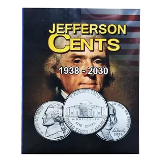 Álbum Moedas 5 Cents Estados Unidos Jefferson 1938 A 2030