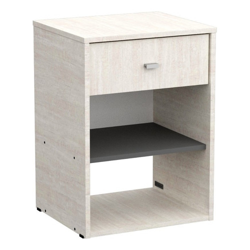 Mesa De Luz Cajon + Estante 45 × 38 × 61 Cm Diseño Milenial