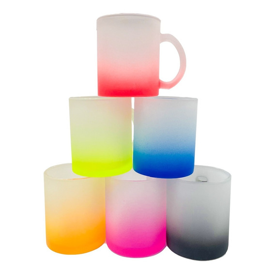 Taza Cristal Satinado Sublimación 10 Oz Color | 12 Piezas