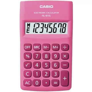 Calculadora Casio Portatil Rosa Hl-815 Pk