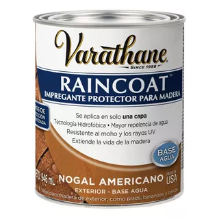 Varathane Raincoat Protector Para Maderas Brillante .946l Color Nogal Americano