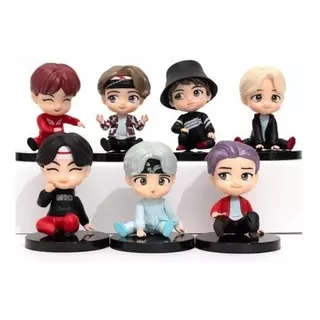 Set 7 Figuras Pvc Bts Mic Drop Tiny Tan Grupo K-pop