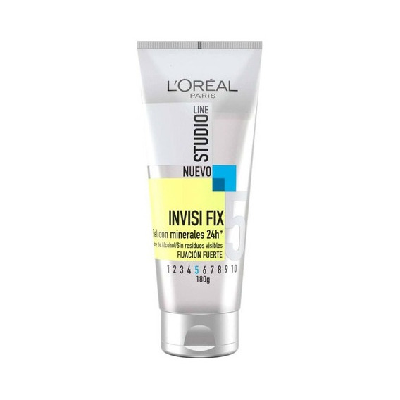 Gel Para Peinar Loréal Paris Studio Line Invisi Fix 5 Fijación Fuerte 180g