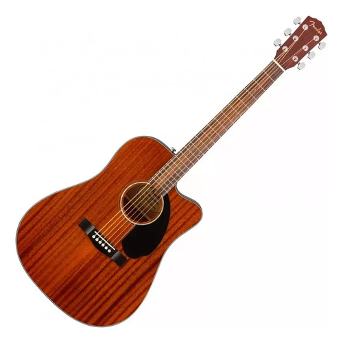 Fender Cd60sce Guitarra Electro Acustica Dreadnought Caoba