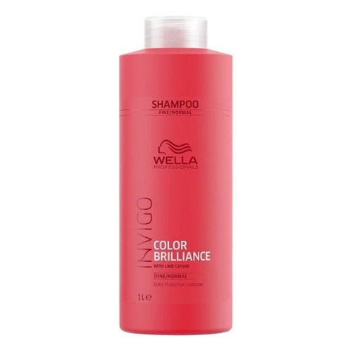 Shampoo Wella Brilliance Invigo 1000 Ml Protección De Color