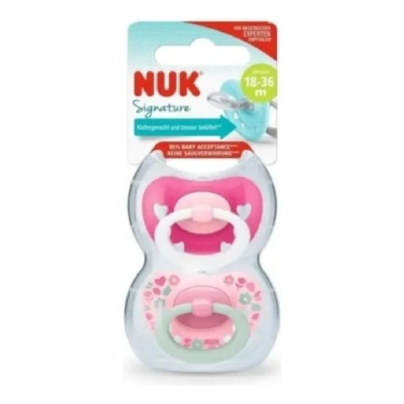 Chupetes Para Bebe Nuk Signature 18-36 Meses Silicona X2u