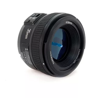 Lente Yongnuo 35mm F/2.0 Mf Af P/nikon D3100 D3200 D5100 Color Negro Tipo De Montaje Nikon F