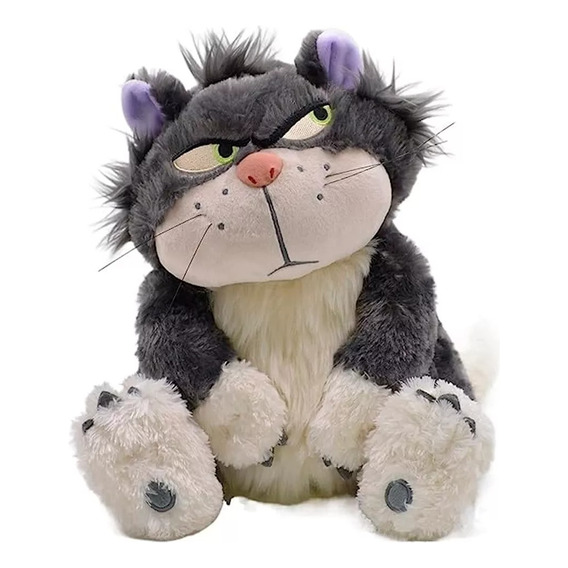 Peluche Gato Lucifer 28cm Gato Kawaii Enojado Importado