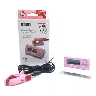 Afinador Korg Slimpitch Slm-1cm-ktpk Hello Kitty Cor Pink