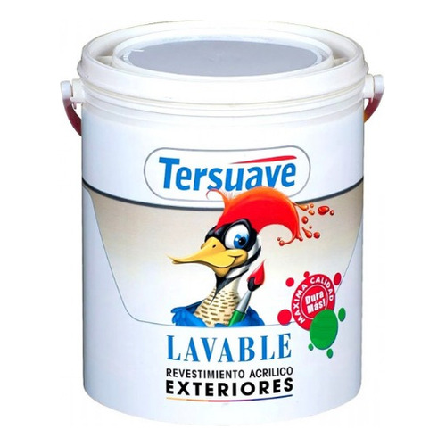 Pintura Exterior Lavable Látex Color A Tersuave 4 L Ambito Color Verde Safari