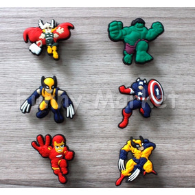 Avengers Pines Adornos Para Zapatos 6 Unid X 20 Soles