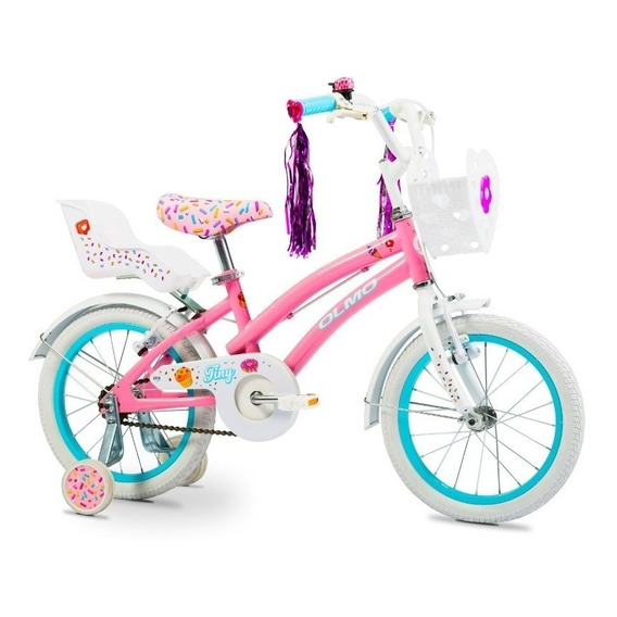 Bicicleta Olmo Tiny Friends Rod 16 Infantil Niñas Fas A12