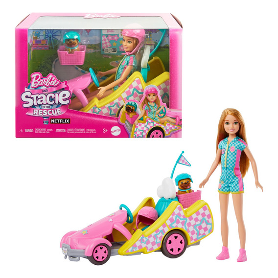 Barbie Vehículo Para Muñecas Stacie Al Rescate Go-kart