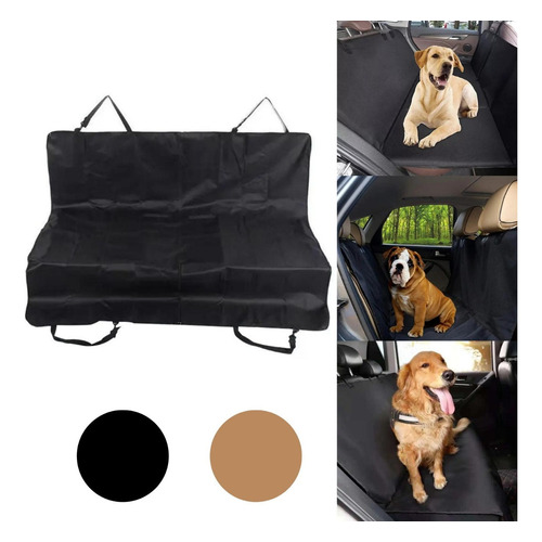 Lona Funda Manta Protectora Cubre Asiento Auto Para Perros Color Negro