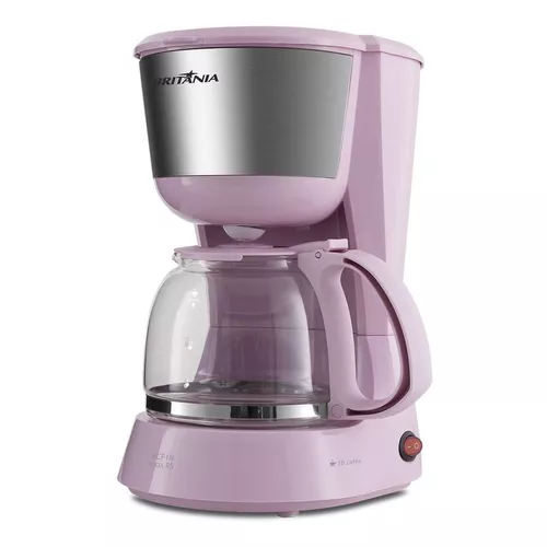 Cafetera Britânia Inox Plus BCF18 semi automática rosa de filtro