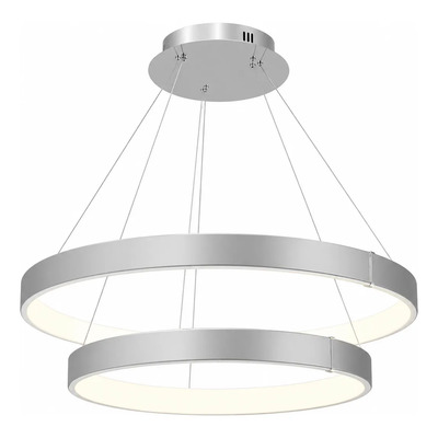 Colgante Led 158w Saturno Doble Xl 60/80cm Aluminio Moderno