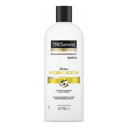  Acondicionador Tresemmé Detox Hidratación Aguacate 715ml