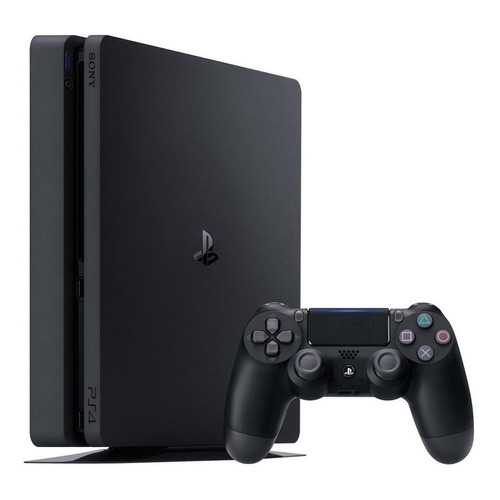 Sony PlayStation 4 Slim 1TB Mega Pack: Grand Theft Auto V Premium Edition/God of War/Death Stranding color  negro azabache