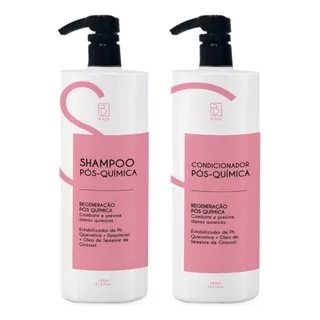 Kit Shampoo E Condicionador Profissional Pós Química 1 Litro