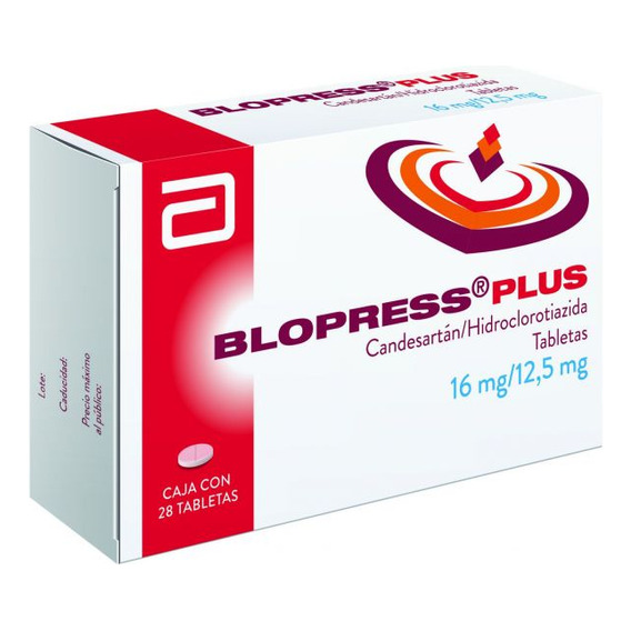 Blopress Plus 16 Mg / 12.5 Mg 28 Tabletas