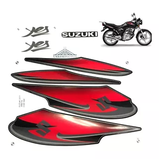 Kit Adesivo Faixas Suzuki Yes 125 2011 Preta Padrão Original