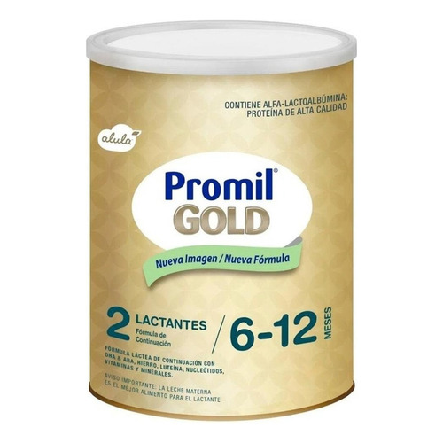Leche de fórmula en polvo sin TACC Aspen Promil Alula Gold 2 en lata de 1 de 250g - 6  a 12 meses
