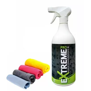 Kit Limpeza Automotiva Lavagem Ecológica Lava A Seco Para Carros 01 Extreme Pro 1 Litro + 4 Toalha Microfibra Original 