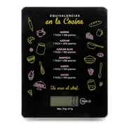 Balanza De Cocina Digital Femmto C02 Pesa Hasta 3kg Negra