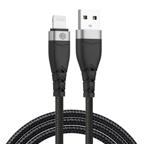 Cable De Datos Jd D-30 Usb A Compatible iPhone Carga Rapida* Color Negro