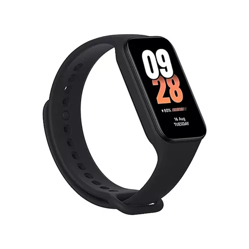 Xiaomi Series 8 Mi Band 8 Active 8 1.47 caja de plástico blanca, malla  negra M2302B1