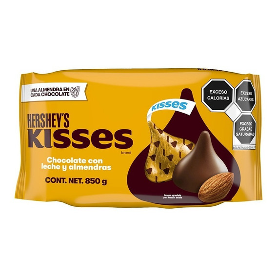 Chocolate Hershey's Kisses Almendra Bolsa 850gr