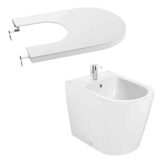 Combo Bidet Inspira Roca Monocomando Con Tapa P