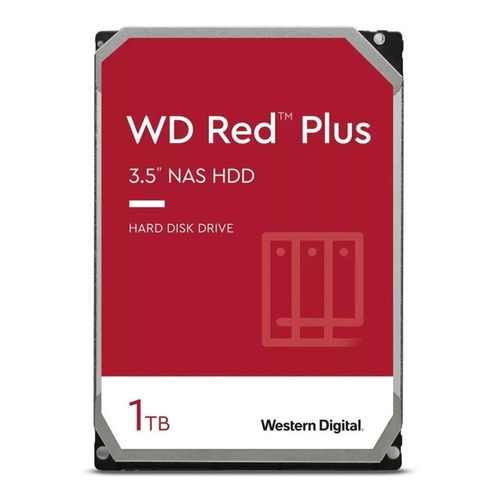 Disco Duro 3.5 Wd Red 1000gb - 1tb Sata 3 5400 64mb - Nas Color Rojo