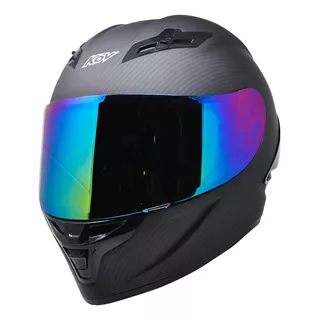 Casco Kov Kc1 Integral Negro Carbon Tipo Agv