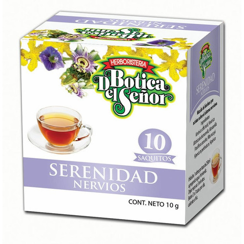 Té Serenidad Botica Del Señor 10 Saquitos