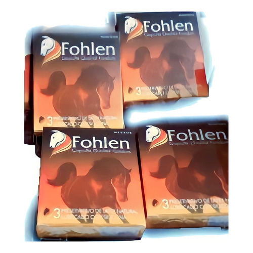 9 Condones (3 Cajas X 3 Uni) Fohlen Alemán Calidad Superior