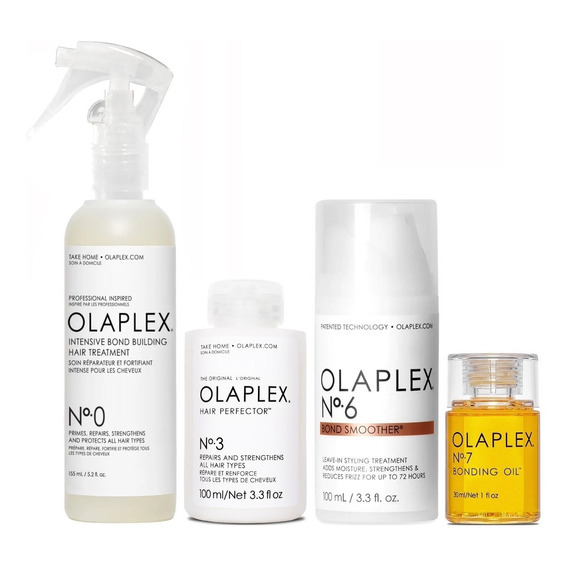 Olaplex N°0 + N°3 + N°6 +n°7 Tratamiento Reparador Intensivo